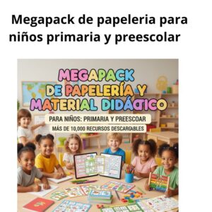 Megapack de papeleria para niños primaria y preescolar