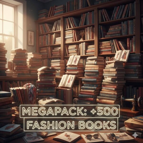 Megapack de mas de 500 libros de moda
