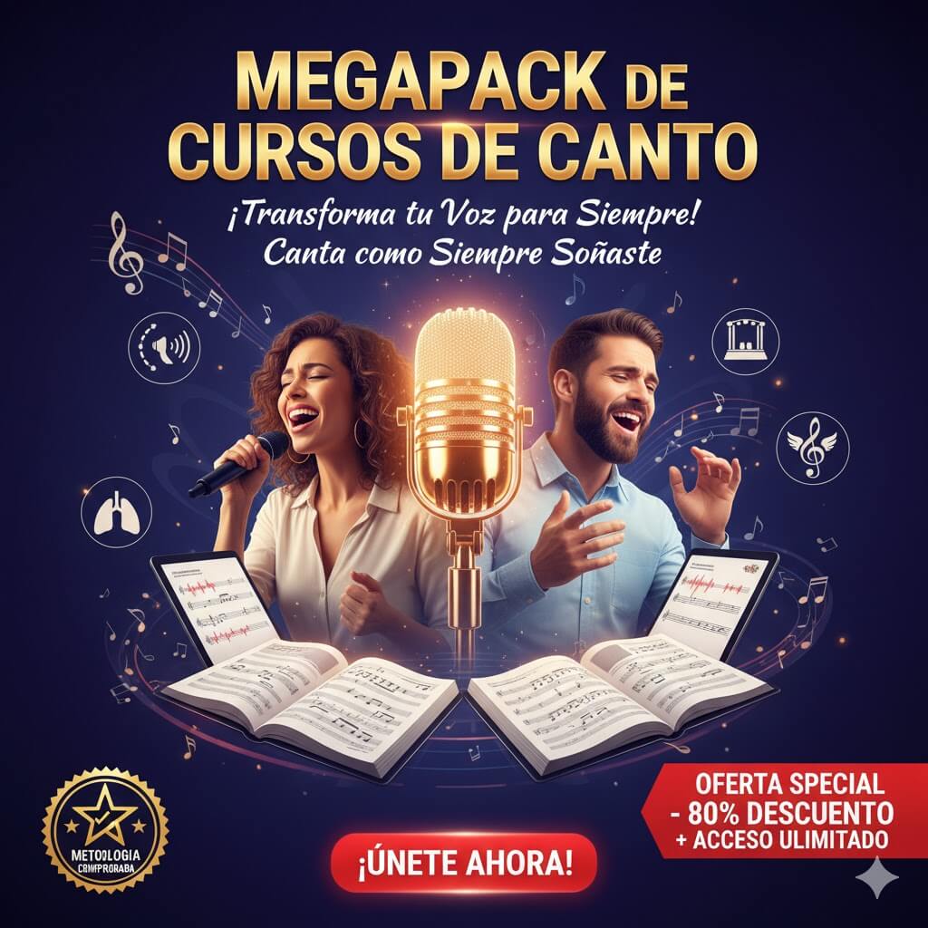 Megapack de cursos de canto