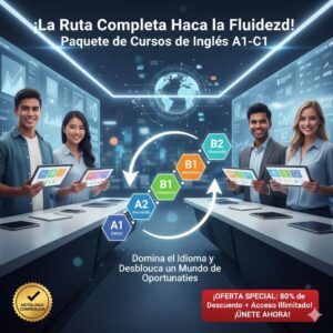 Paquete de cursos ingles A1 A2 B1 B2 C1