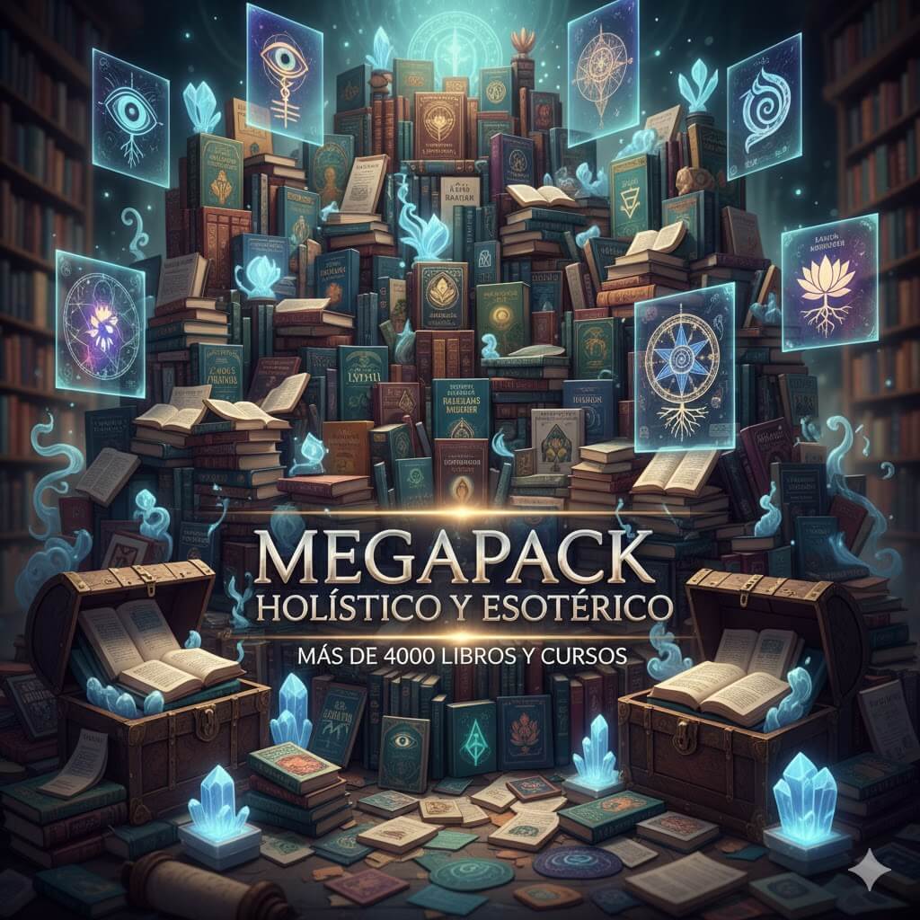 megapack de mas de 4000 libros y cursos holisticos y esotericos